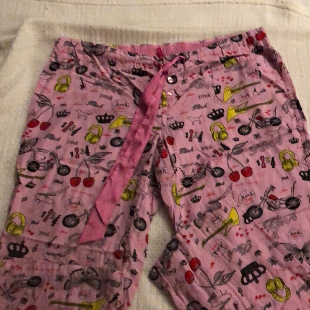Pink pajama pants